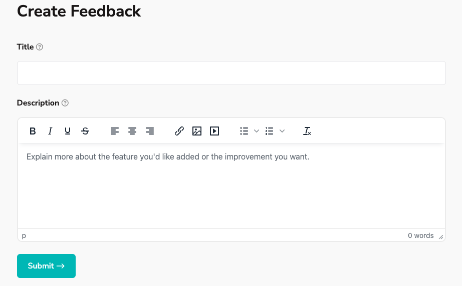 Feedback Form